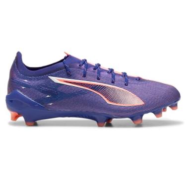 Imagem de PUMA Chuteiras masculinas Ultra 5 Ultimate Firm Ground Soccer Chuteiras - Roxo, Lápis-lazúli/branco/Sunset Glow, 37