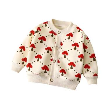 Imagem de Casaco De Malha Infantil Outono Inverno Cardigans Quentes Para Meninos