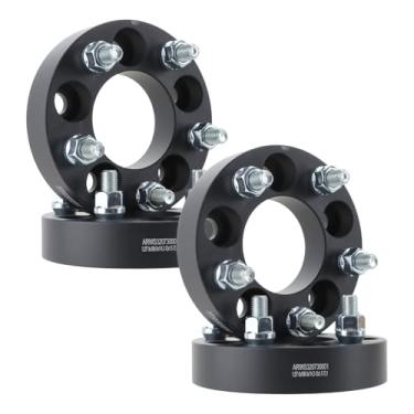 Imagem de VibeUp Adaptadores de roda centralizados de 5 x 108 mm a 5 x 114,3 mm com passo de rosca M12 x 1,5, furo do cubo de 73,1 mm, 4 adaptadores para foco, fusão, touro, conexão de trânsito, C-Max, muda o