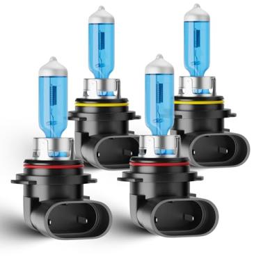 Imagem de TXBILMOO Lâmpadas de farol para Honda Civic Sedan 2004 2005 2006 2007 2008 2009 2010 2011 2012 2013 2014 2015 Lâmpada de halogêneo, 9005 farol alto 9006 farol baixo, 6005 00K, branco 2 00% de brilho