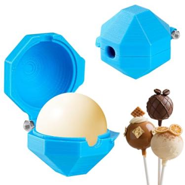 Imagem de Conjunto de prensa de formas redondas de 2 peças, cortador e empurrador de bolo impresso em 3D, moldes para assar em casa, festas de aniversário, sobremesas de casamento