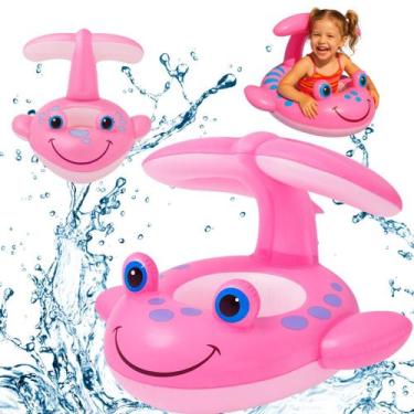 Imagem de Boia Inflavel Infantil Baleia Rosa - Uzy