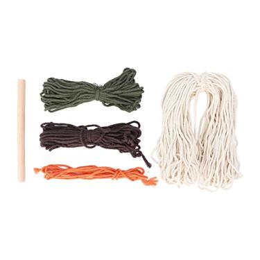 Imagem de Kit Macrame Pattern DIY Conjunto de material de tecelagem para entusiastas do artesanato Pacífico e relaxante Decoração de casa Estilo boêmio 20x32cm Tapeçaria Fio de algodão