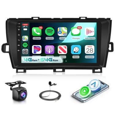 Imagem de Estéreo automotivo [4 GB + 64 GB] para Toyota Prius (2010-2015) com J.B.L, rádio automotivo com tela sensível ao toque de 9 polegadas, Android 13, CarPlay, Android Auto, BT5.0 WiFi GPS RDS FM EQ com