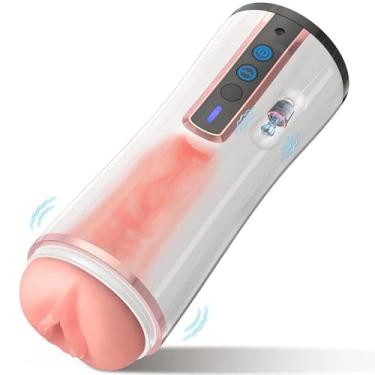 Imagem de Male Masturbator,Realistic Pocket Pussy Vagina Textured Lifelike Soft and Fleshy Texture,Penis Training Masturbators Sex Machine Toy for Men