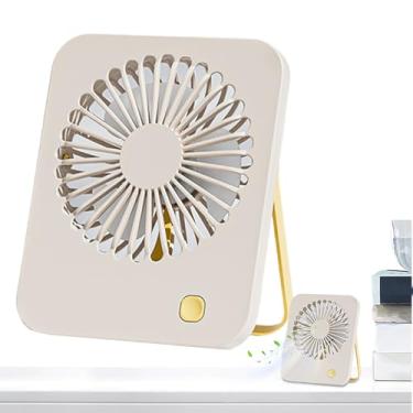 Imagem de Ventilador de mesa pequeno, dispositivo de resfriamento de mesa com inclinação de 180°, ventilador de refrigeração portátil alimentado por USB para barraca, academia, viagem, acampamento, escola