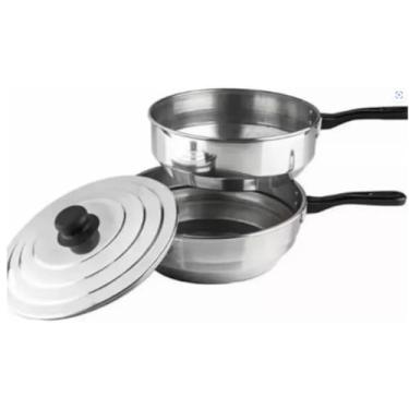 Imagem de Panela Banho Maria Chocolateira Derretedeira Alumínio (Ideal para Derreter de Chocolate sem Queimar)