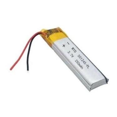 Imagem de Bateria 501245 Com 5mmx12mmx45mm 250mah 2 Fios 3,7v - BGB ENERGY BATTE
