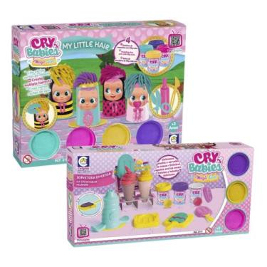 Imagem de COMP Kit Massinha de Modelar Cry Babies com Acessórios: My Little Hair