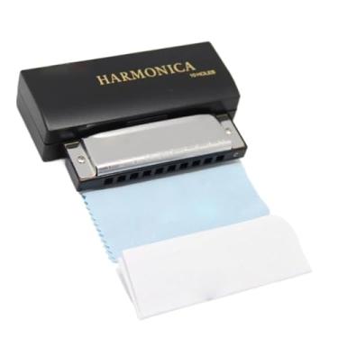 Imagem de Gaita profissional para iniciantes adultos 10 furos C Tone Harmonica Blues Instrumento