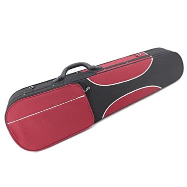 Imagem de Estojo Para Violino Triângulo Oxford Com Costura Vermelha E Preta Com Alças Tamanho Completo Estojo de Violino (Color : 4/4)