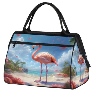 Imagem de Bolsa pequena para o fim de semana para mulheres, homens, animal, libélula, verde, galáxia, dobrável, bolsa de ginástica, bolsa de ginástica, Cor: 24, 15.2*8.3*11.6 inch