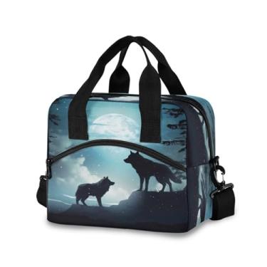 Imagem de ATTX Lancheira isolada, lancheira portátil com alça de ombro removível para mulheres, homens, trabalho, praia, piquenique, #538