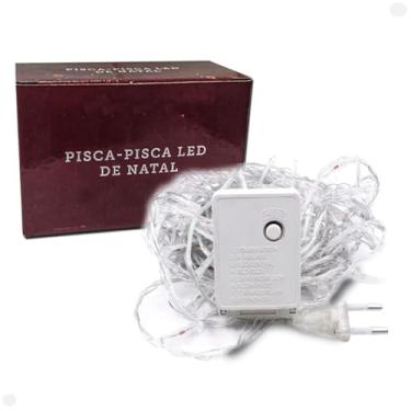 Imagem de Pisca-Pisca Natal LED 100 Lâmpadas 9 Metros Branco Quente