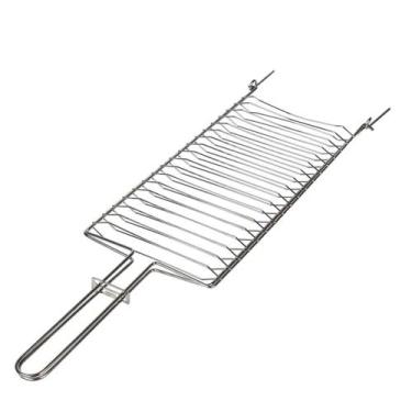 Imagem de Grelha Para Churrasco Super Grill N2 Mor Aço Cromado 72cm X 21cm