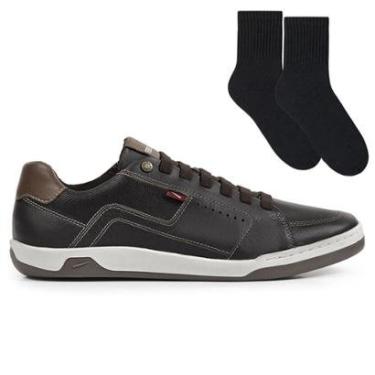 Imagem de Kit Sapatênis Ferracini Lexus Masculino + Par De-Masculino