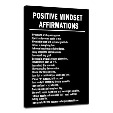 Imagem de Tela motivacional arte de parede positiva afirmações inspiradoras empreendedor citações imagem pôster impresso para escritório, quarto, sala de aula, arte de parede, decoração pronta para pendurar