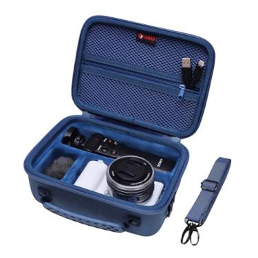Imagem de XANAD Estojo Rígido Para Câmera Sony Alpha Zv-E10/Zv-E10L/Zv-1/Zv-1F, Kit De Acessórios Vlogger, Tripé (Gp-Vpt2 Bt) E Microfone - Bolsa Transporte Armazenamento (Azul)