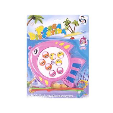 Imagem de Jogo Pega Peixe Pesca Divertida Grande, Pica Pau Brinquedos, Amarelo