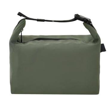 Imagem de STAYTOP Lancheira verde-oliva escura de cor sólida com fivela de alça, lancheira isolada para meninos e meninas lancheira para trabalho escolar