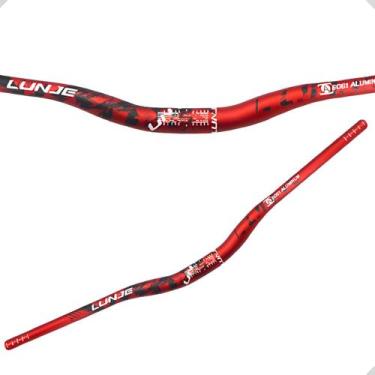 Imagem de Guidão Voador Bicicleta Alumínio Pro 780mm 720mm Grau - KNZ, Vermelho