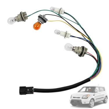 Imagem de Getfarway Suporte de soquete de chicote de fiação de luz traseira e lâmpadas 92450-2K500 compatível com Kia Soul 2011 2012 2013, chicote de fiação da lâmpada traseira LH/RH