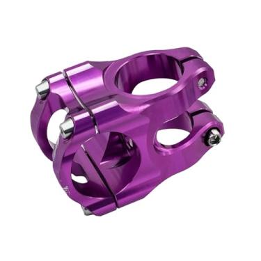 Imagem de Mesa de guidão leve de 31,8 mm para bicicleta de MTB Racing, feita em liga de alumínio CNC, ideal para downhill e mountain bike. Acessório para bicicleta.(PURPLE)