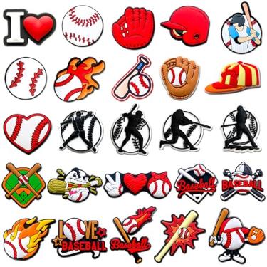 Imagem de Mowzury Bolas esportivas pingentes de sapatos para meninos, basquete, futebol, beisebol, softball, hóquei, decoração para pulseira, acessórios bonitos para crianças, adolescentes, homens, presentes de