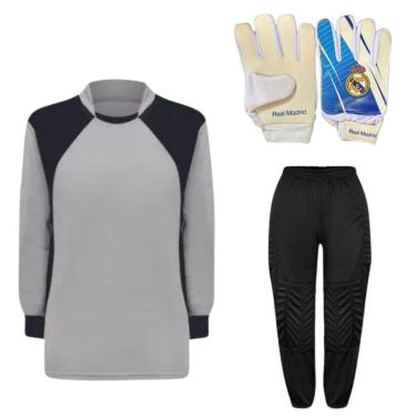 Imagem de Kit De Goleiro TRB + Luva De Goleiro Infantil Real Madrid DRB Goalkeeper-Unissex