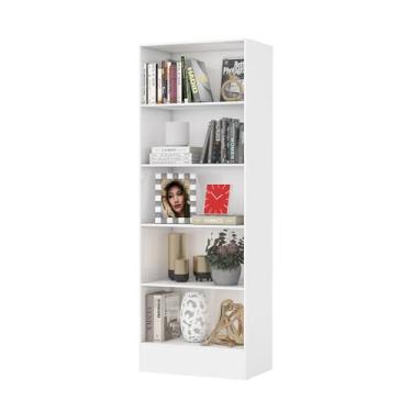 Imagem de Carioca Móveis Clarice Estante, MDP, Branco, 180 x 54 x 33,5 cm, 23,5 kg