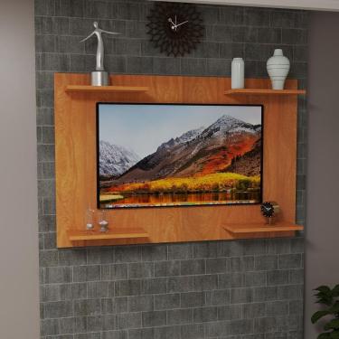 Imagem de Painel De Tv Com 4 Prateleiras Em Mdf Resistente Moderno Nature
