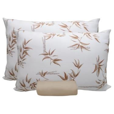 Imagem de Jogo de Lençol Portallar Doce Vida Fronha 100% Algodão Casal Rosario/Bege Caqui