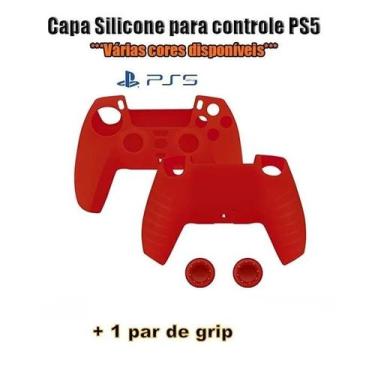 Imagem de Capa Case De Silicone Controle Ps5 Dualsense Vermelha - STG