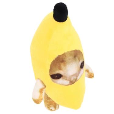 Imagem de Generic Brinquedo de Pelúcia de Gato Banana Macio e Aconchegante Brinquedo de Animais de Pelúcia para Alívio do Estresse e Decoração de Casa, e Material Delicado, Adequado para Todas As Idades (30cm)