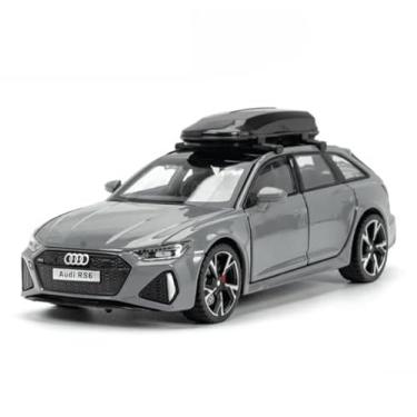 Imagem de Miniatura Carro Esportivo Audi RS6 Avant (2020) - Escala 1/32 (Cinza)