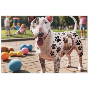 Imagem de Quebra-cabeças engraçados de cachorro com 1000 peças para adultos, brinquedo de arte, para adultos, engraçado