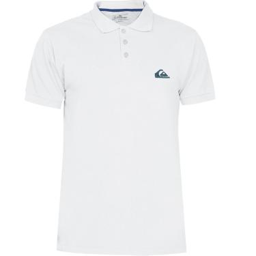 Imagem de Camisa Polo Quiksilver Embroidery Piquet Branca-Unissex