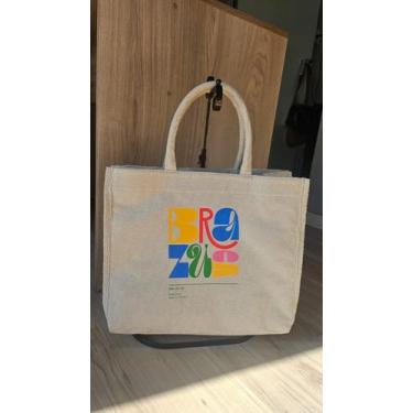 Imagem de Bolsa Verão Sacola de Praia Clube Atoalhada Estampas modernas - NoBran