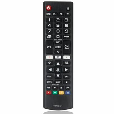 Imagem de Controle remoto universal para LG Smart TV, substituição compatível com todos os controles remotos LG LCD LED OLED UHD HDTV 3D 4K Smart TV com 2 botões de atalho