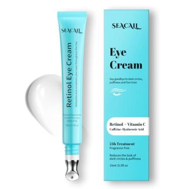 Imagem de Seacall Creme Para Os Olhos Com Retinol - Creme Para Os Olhos Com Ácido Hialurônico E Cafeína Para Olheiras E Inchaço, Antienvelhecimento - Reduz Rugas E Repara A Área Dos Olhos (15Ml)