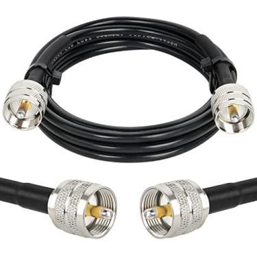 Imagem de Cabo MOOKEERF UHF PL259, cabo de rádio CB, 1,8 m, UHF macho para UHF SO239 macho RG58, cabo coaxial CB de baixa perda para rádio CB, rádio amador, analisador de antena, medidor SWR