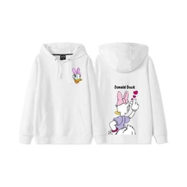 Imagem de Moletom com Capuz Anime Feminino Pato Donald e Margarida - Outono/Inve