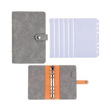 Imagem de Capa De Caderno A6 Para Crianças Em Couro PU Com 6 Furos Para Planejam