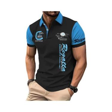 Imagem de Camisa Polo Masculina De Verão 2025 De Manga Curta Casual Confortável 