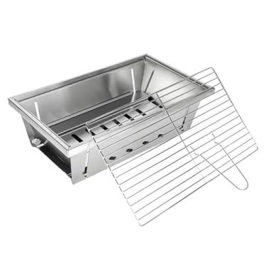 Imagem de Churrasqueira A Carvão,Utensílio De Cozinha Ao Ar Livre Resistente Ao Calor E - Grelha de Churrasco a Carvão,Para Caminhadas Jardim Quintal Pátio Viagens Piqueniques Festas E Fogueiras