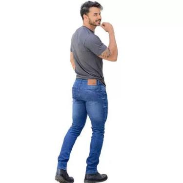 Imagem de Calça Jeans Masculina bolsos ziper moda - Deboche, 40
