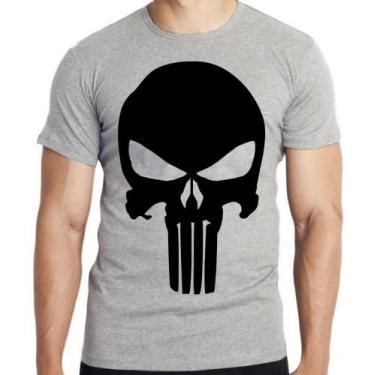 Imagem de Camiseta Justiceiro punisher Blusa criança infantil juvenil adulto cam