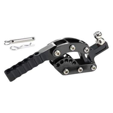 Imagem de harayaa Engate de reboque para RC Crawler em escala 1/10 e 1/8, acessórios realistas para veículos, brinquedo ajustável para oficina mecânica, Preto
