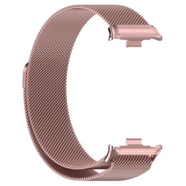 Imagem de EKSIL Pulseira magnética de aço inoxidável para Redmi Watch 4, pulseira magnética milanesa para Xiaomi Mi Band 8 Pro, acessórios, For Miband 8 Pro, Ágata