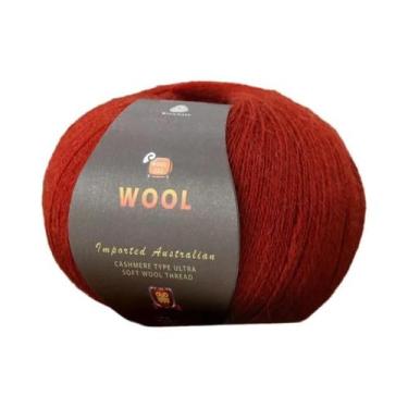 Imagem de Grande Pacote De 500g De Fio De Lã Fina De Cashmere Para Tricô Artesan